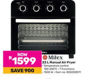 Milex 22Ltr Manual Air Fryer