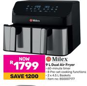 Milex 9Ltr Dual Air Fryer