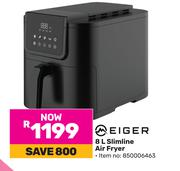 Eiger 8Ltr Slimline Air Fryer