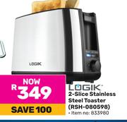 Logik 2-Slice Stainless Steel Toaster RSH-080598