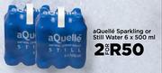 Aquelle Sparkling Or Still Water-For 2 x 6 x 500ml