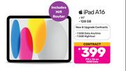 Apple iPad A16 128GB 11"-On 15GB Data (Includes MiFi Router)