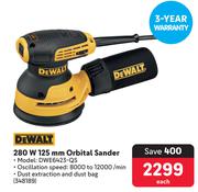 DeWalt 280W 125mm Orbital Sander DWE6423-QS