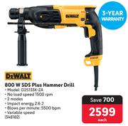 DeWalt 800W SDS Plus Hammer Drill D25133K-ZA