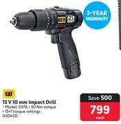 Cat 12V 10mm Impact Drill DX15