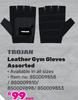 Trojan Leather Gym Gloves Assorted-Each