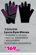 Trojan Lycra Gym Gloves-Each