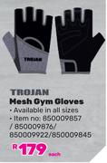 Trojan Mesh Gym Gloves-Each