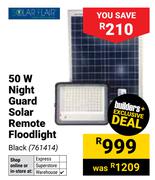 Solar Flair 50W Night Guard Solar Remote Floodlight Black