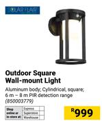 Solar Flair Outdoor Square Wall Mount Light