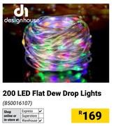 Design House 200 LED Flat Dew Drop Lights