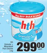 HTH Granular + Mineralsoft Pool Chlorine-8Kg Each
