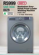 Defy 7Kg Manhattan Grey Finish Front Loader Washing Machine DAW 384