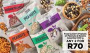 Food Lover's Peanuts Or Peanuts & Raisins Assorted-For Any 2 x 400g