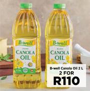 B-Well Canola Oil-For 2 x 2Ltr 