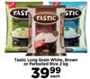 Tastic Long Grain White, Brown Or Parboiled Rice-2Kg Each
