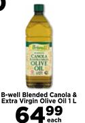 B-Well Blended Canola & Extra Virgin Olive Oil-1Ltr Each