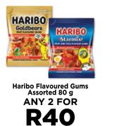 Haribo Flavoured Gums Assorted-For Any 2 x 80g