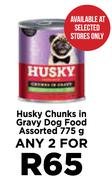 Husky Chunks In Gravy Dog Food Assorted-For Any 2 x 775g