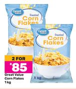 Great Value Corn Flakes-For 2 x 1kg
