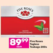 Five Roses Tagless Teabags-200s Each