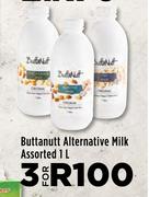Buttanut Alternative Milk Assorted-For 3 x 1L