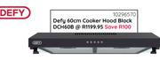 Defy 60cm Cooker Hood (Black) DCH60B 10296570