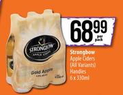 Strongbow Apple Ciders(All Variants) Handies-6 x 330ml Per Pack