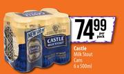 Castle Milk Stout Cans-6 x 500ml Per Pack