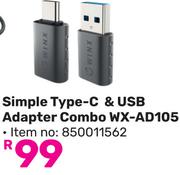 Winx Simple Type-C & USB Adapter Combo WX-AD105