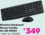 Ultra Link Wireless Keyboard Mouse Combo UL-KB-WM03