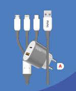 Funki Charger + 3 In 1 Cable