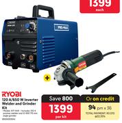 Ryobi 120A/650W Inverter Welder & Grider Kit KIT-449-Per Kit