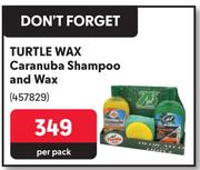 Turtle Wax Caranuba Shampoo & Wax-Per Pack