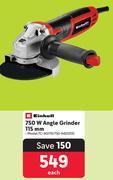 Einhell 750W Angle Grinder 115mm TC-AG115/750-Each