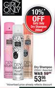 Girlz Only Dry Shampoo Assorted-200ml Each