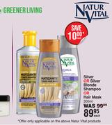 Green Living Natur Vital Silver Or Silver Blonde Shampoo Or Hair Mask-300ml Each