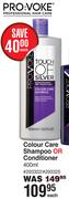 Pro:Voke Touch Of Silver Colour Care Shampoo Or Conditioner-400ml Each