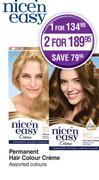 Nice'n Easy Permanent Hair Colour Creme-For 2