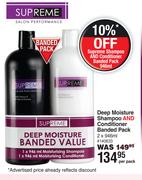Supreme Deep Moisture Shampoo And Conditioner Banded Pack-2 x 946ml