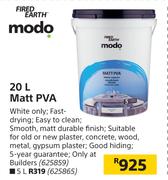 Fired Eath Modo Matt PVA-20Ltr