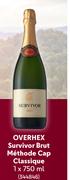 Overhex Survivor Brut Methode Cap Classique-750ml Each