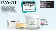 Payot Nutricia Nourishing Lip Care 6g Plus Restructuring Cream 50ml-Both For