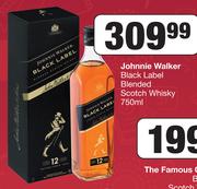 Johnnie Walker Black Label Blended Scotch Whisky-750ml