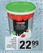 Spar Fat Free Or Low Fat Yoghurt(Selected Incl.Double Cream)-1Kg Each
