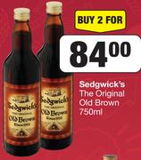 Sedgwick's The Original Old Brown-For 2 x 750ml