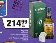 Klipdrift Premium Finest Matured Brandy-750ml With Wireless Earphones Gift Set-Per Pack