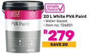 Simple Choice White PVA Paint-20Ltr
