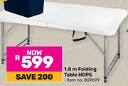1.8M Folding Table HDPE 