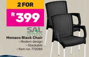 Sal Monaco Black Chair-For 2